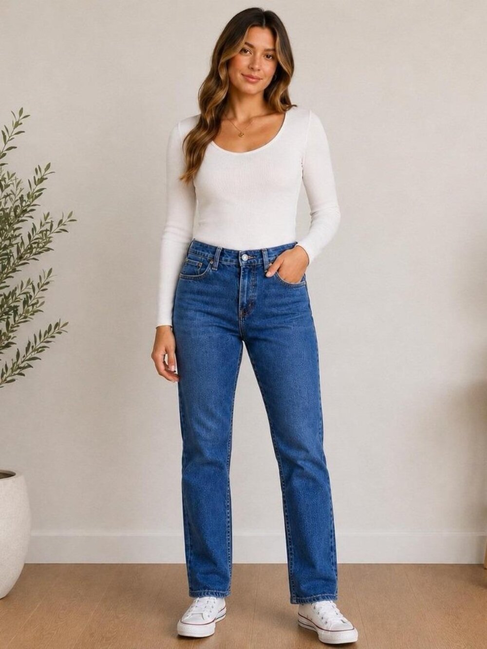 Levi's 505 Straight Leg Jeans Size 8 Medium Women's